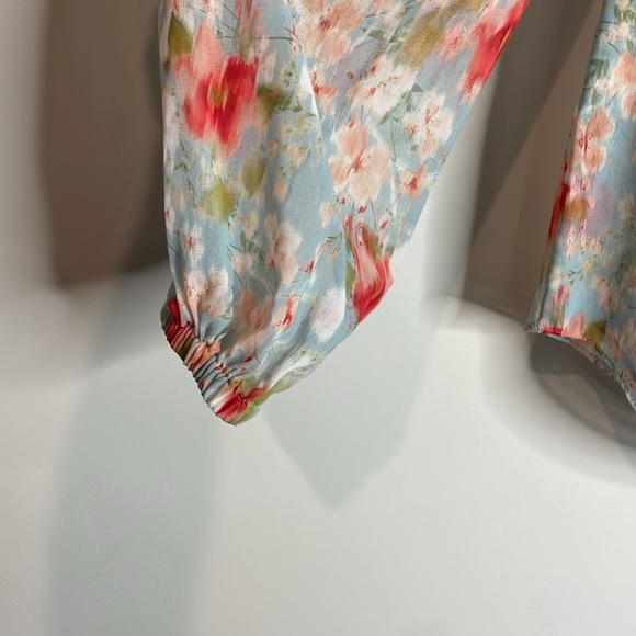 MISA | Women’s Alis Angeles Cayla Floral Scarf Blouse Size Small - Picture 4 of 7